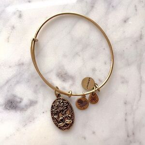 Alex and Ani Sister Bracelet Floral Charm